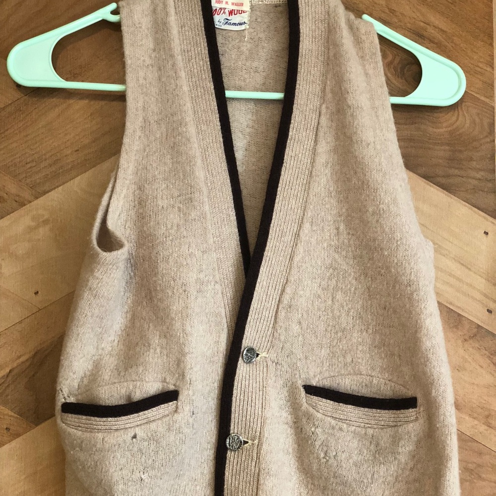 Vintage Wool Vest by Judy M. Waller